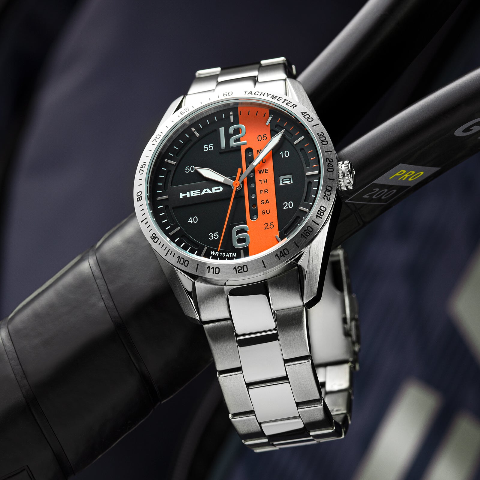 ATHENS 3 43,5mm Black/Orange