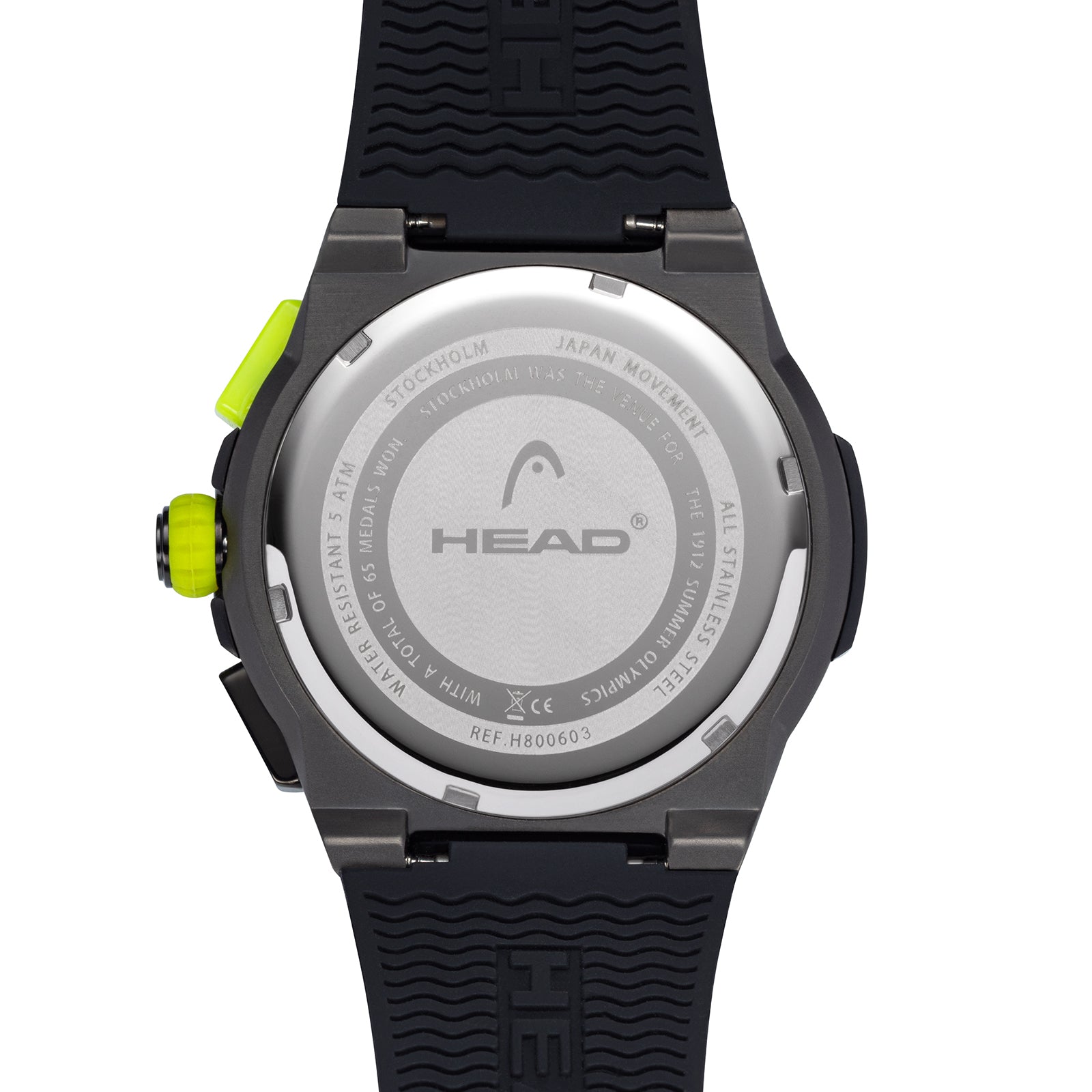 STOCKHOLM 42mm w. black silicon band