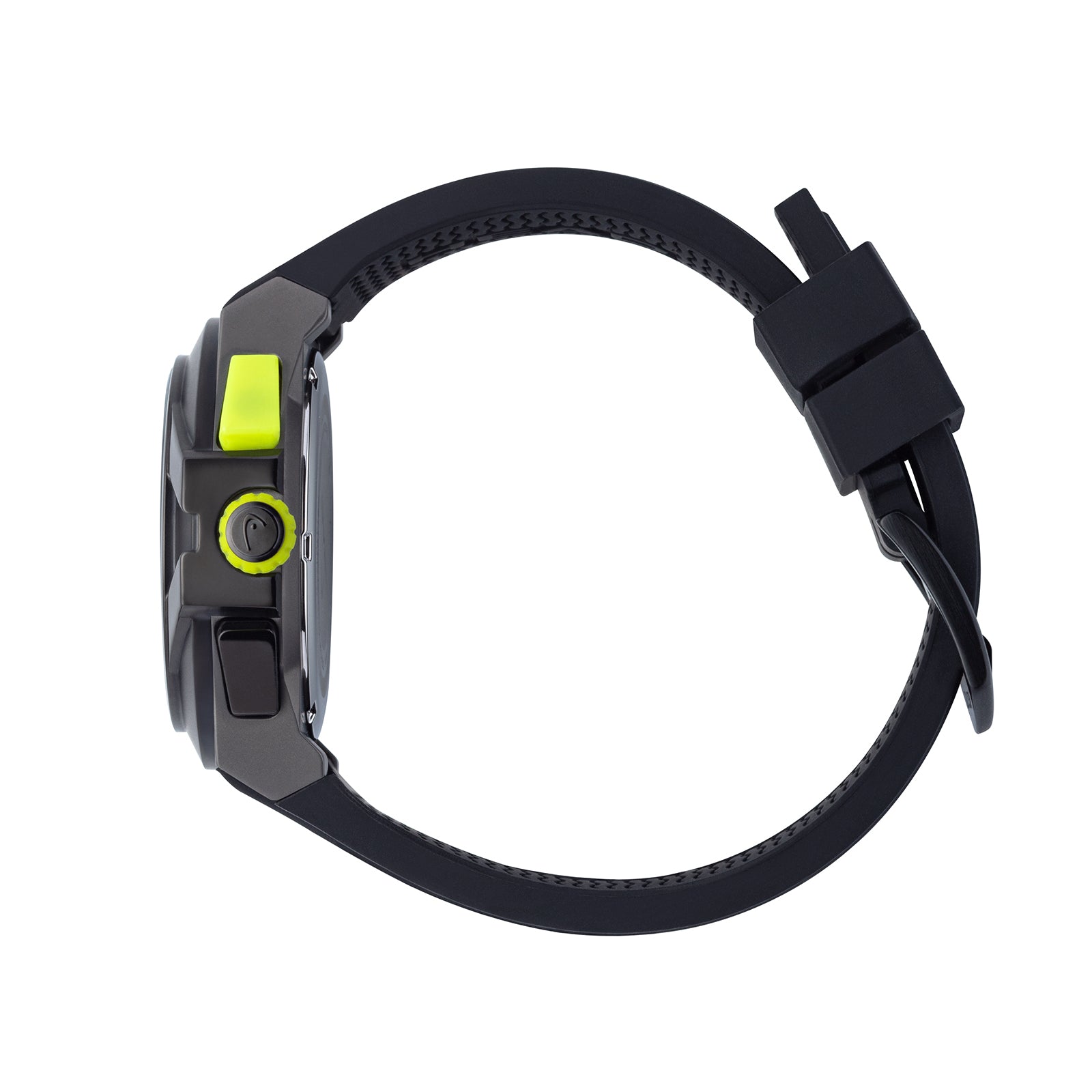 STOCKHOLM 42mm w. black silicon band