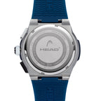 STOCKHOLM 42mm w. blue silicon band