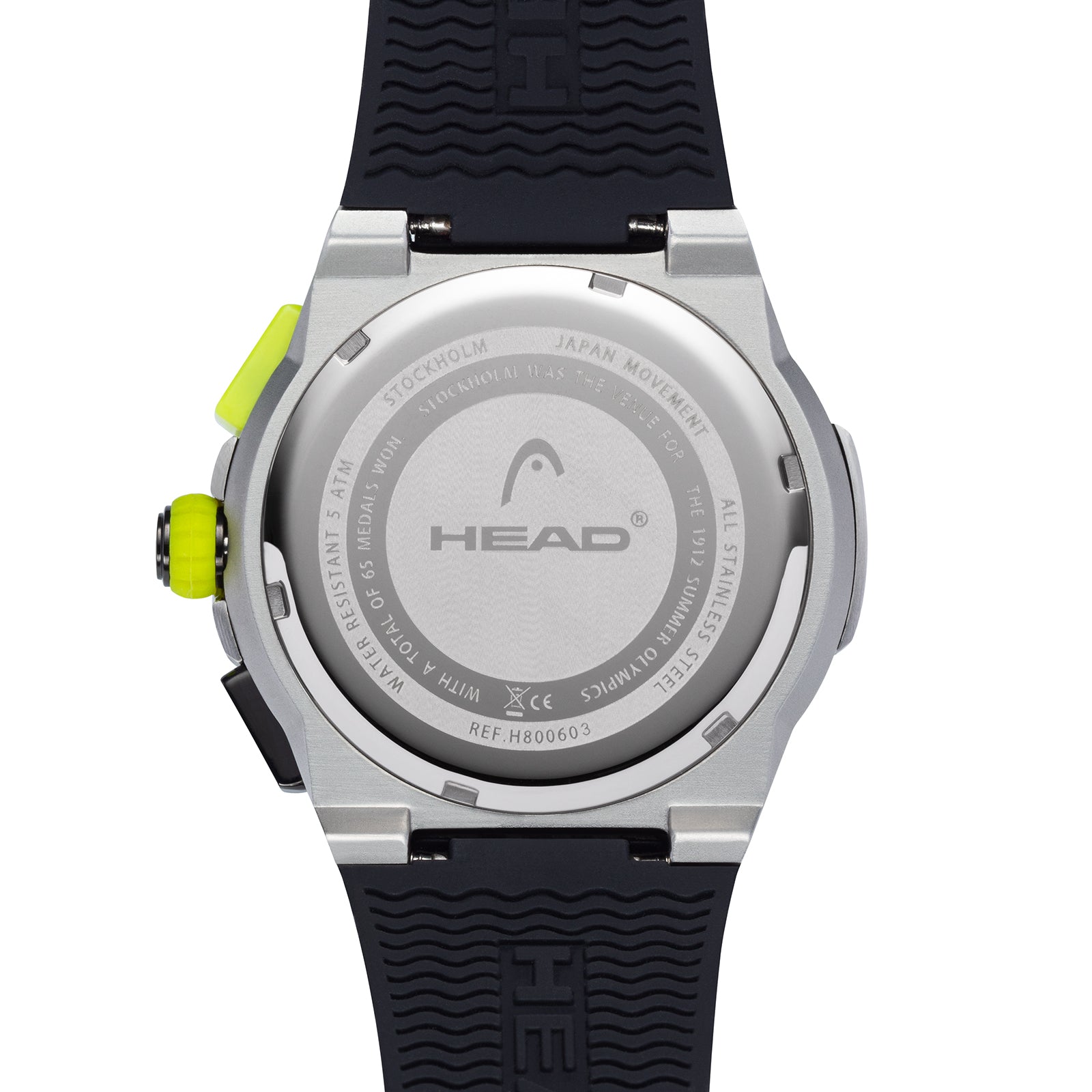 STOCKHOLM 42mm w. black silicon band