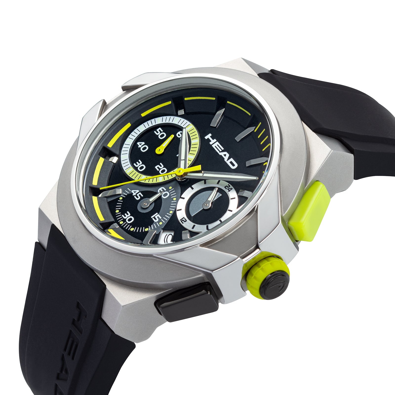 STOCKHOLM 42mm w. black silicon band