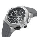 STOCKHOLM 42mm w. grey silicon band