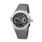 STOCKHOLM 42mm w. grey silicon band