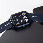 LOS ANGELES 37 x 10,2mm IP blue with blue silicon strap